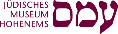 Logo des Jüdischen Museums Hohenems mit hebräischen Buchstaben und Hinweis auf Trägerschaft im Text.